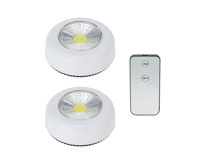LED Lampe selbstklebend 6 x 2 cm weiss