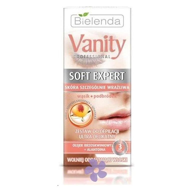 Bielenda Vanity Professional Soft Expert Face Depilation Kit Ultra Delicate Cream 15Ml + Compress (15 ml) (134056)