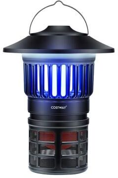 Costway Outdoor Fly Trap with Light Rechargeable Electric Bug Catcher and Killer
