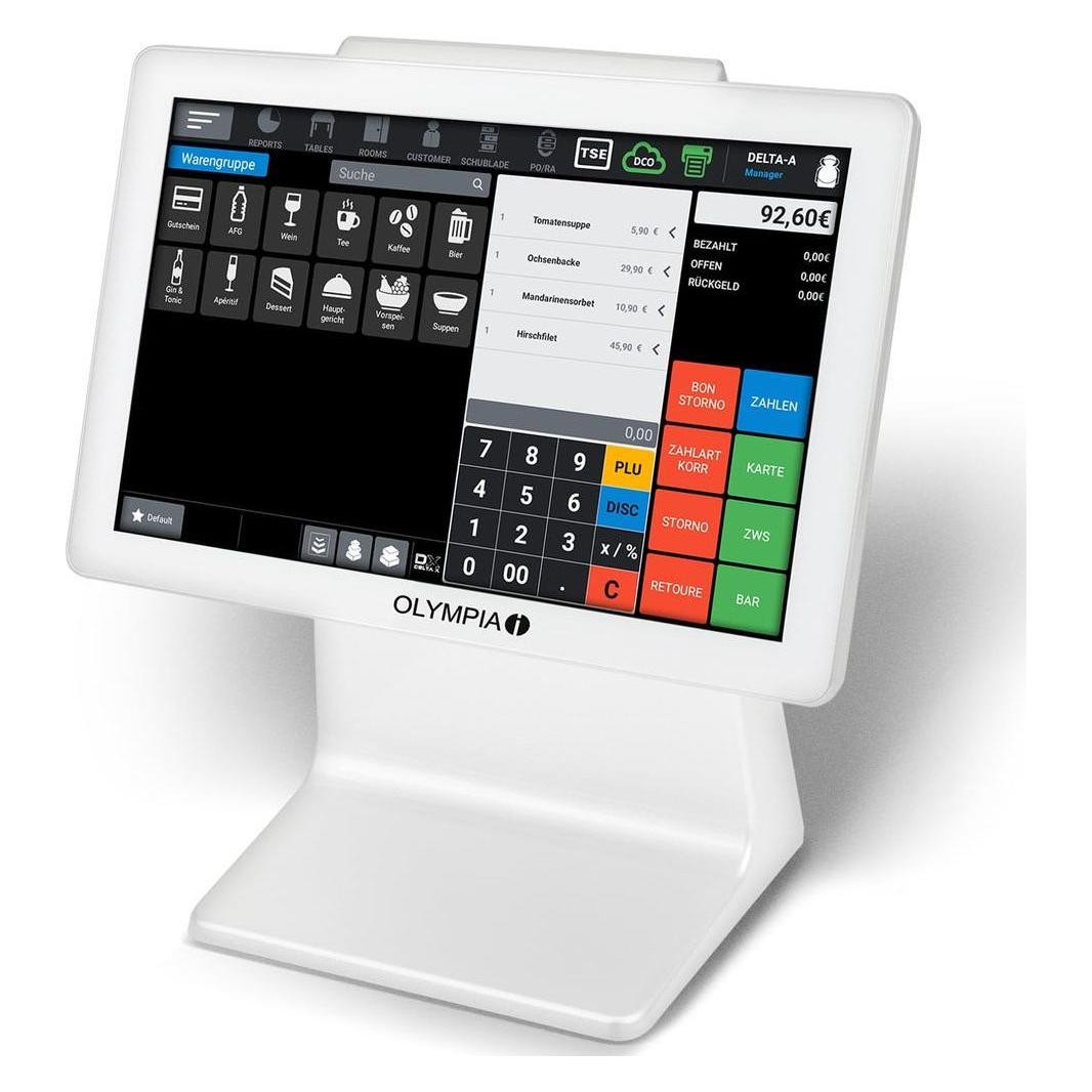 Olympia Registrierkasse TS10 inkl. eingebautem Scanner (ohne TSE-Lizenz) weiss (940101000)