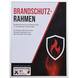 effect Brandschutzrahmen Profil S2 - A1 Normalglas / Floatglas / Silber / 62 x 9...