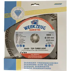 Diamanttrennscheibe 230mm - Beton - Universal - Betonstahl - Ziegel - mit Logo