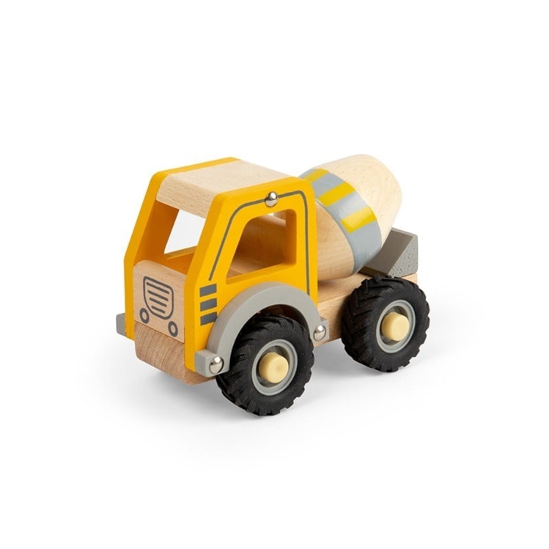Bigjigs Toys houten betonmixer speelgoedauto van duurzaam hout