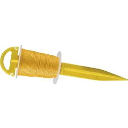 Steckstab mit gelber Richtschnur Länge: 30 m D: 2,0mm