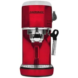 Gastroback Espresso Piccolo, Siebträgermaschine, Rot