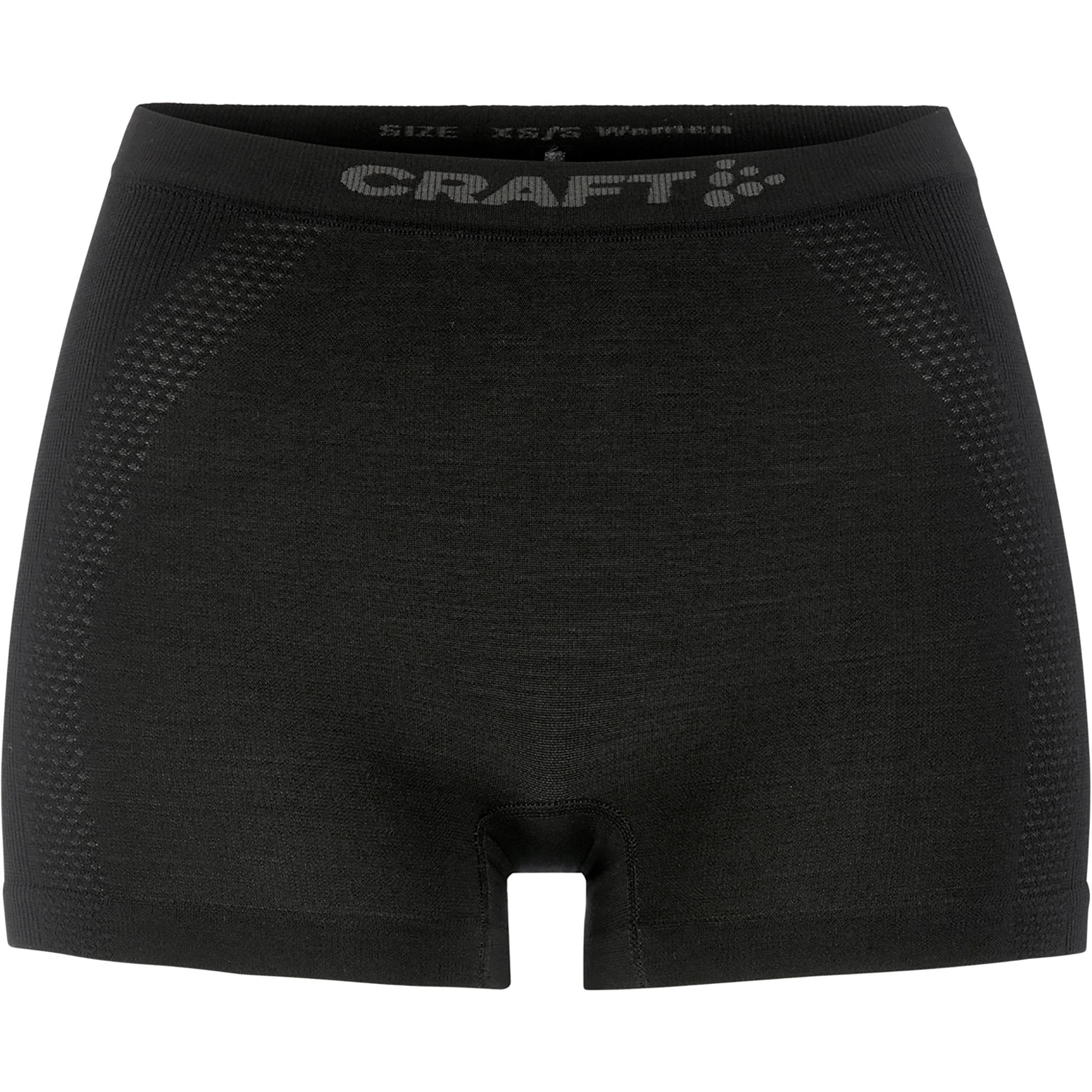 Craft Wool Seamless Boxer Damen Kurze Unterhose schwarz Größe S Elastisch