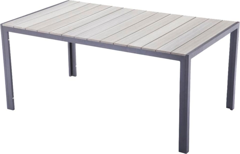 Gartentisch >Olivia< in Braun aus Kunststoff, Aluminium - 90x72cm (BxH)
