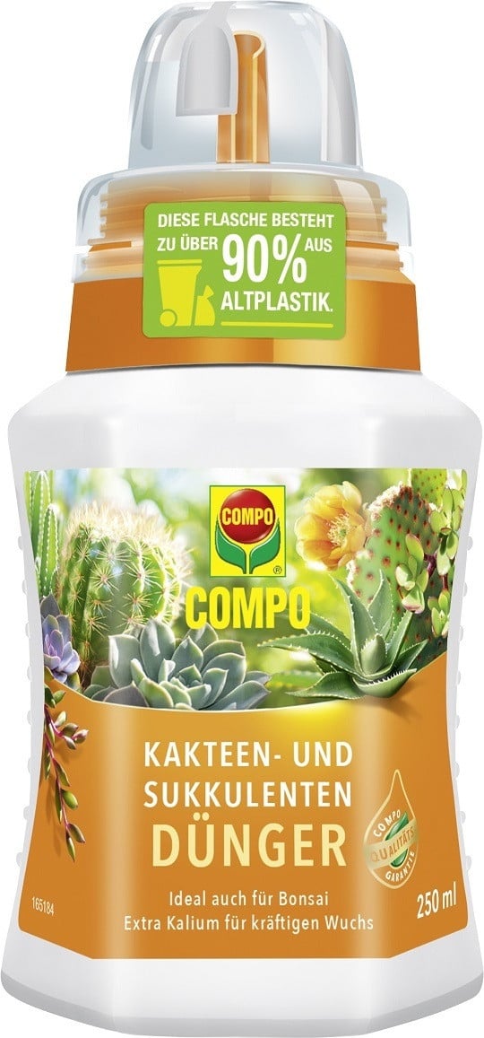 COMPO 14064 meststof voor cactussen en vetplanten, 250 ml, met doseerfles
