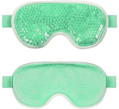 Uplifted Finds Gel Bead Hot And Cold Eye Mask For Puffiness Dark Circles And Relaxation green