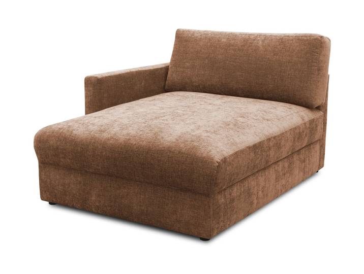 Domo Longchair »Sonderburg« links - 115x150x86cm - hellbraun -