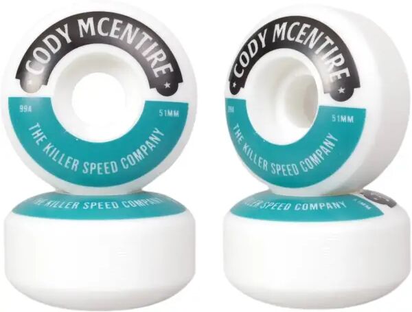 Killer Speed Co. Skateboard Rollen Killer Cody Mcentire 99A Pro 4 Stk. (51mm - Cody Motto)