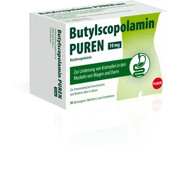 Butylscopolamin Puren 10 mg Überzogene Tabletten 50 ST