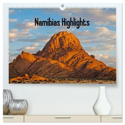 Namibias Highlights (hochwertiger Premium Wandkalender 2027 DIN A2 quer), Kunstdruck in Hochglanz