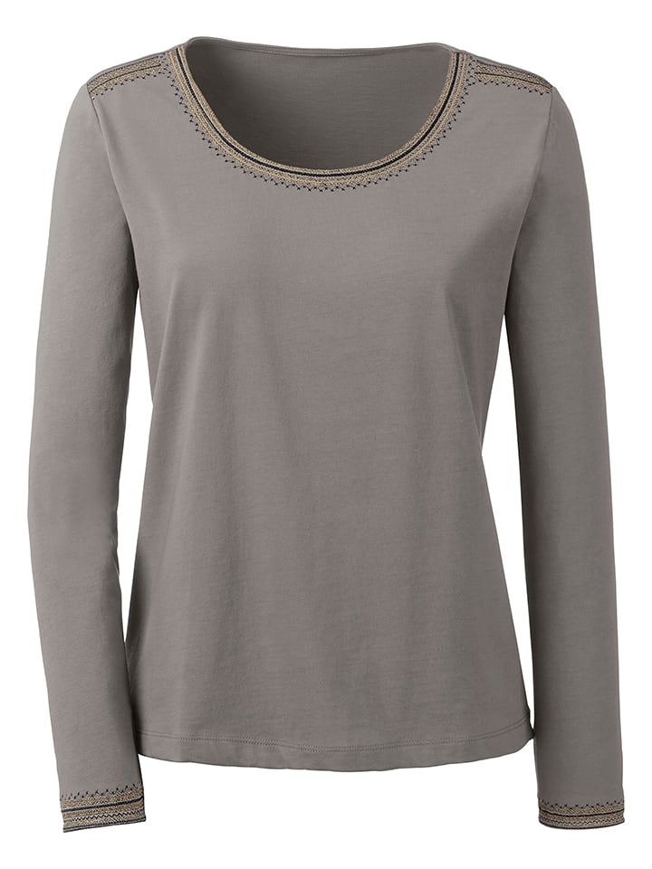 WITT WEIDEN Longsleeve in Grau - 44