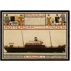 POSTER Europa London Rotterdam A3 Rahmenlos