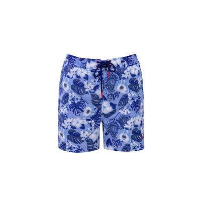 Badeshorts FROZEN CAPE "Frozen Cape Badehose RIBEIRA", Herren, Gr. L, blau, Casual, Badehosen Badeshorts, mit integrierten Kompressionsshorts