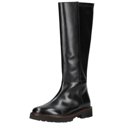 Stiefel GEOX "Geox Stiefel Leder/Synthetik", Damen, Gr. 39, schwarz, Leder, Synthetik, Schuhe Stiefel