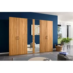 DECKER Kleiderschrank Premium 302 x 229 cm Holz Braun Buche 229,6