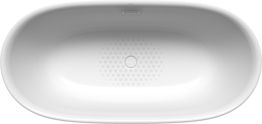 Kaldewei Meisterstück OYO DUO Badewanne freistehend 1050-4034 205043630001 163 x 77 cm, mit Überlauf, alpinweiß