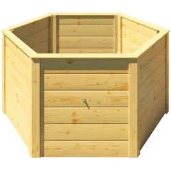 weka Elementhochbeet 6-Eck, 669, 21 mm naturbelassen