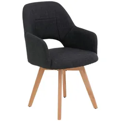 2er-Set Hela Stuhl Stade Stoff Grau Anthrazit