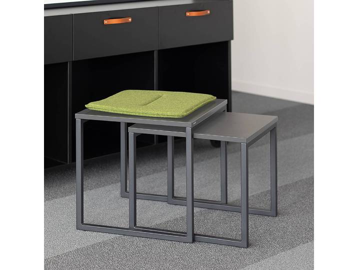 Bout de canapé OFFA 42 x 44cm Gris/Gris