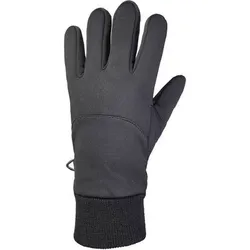 ARECO Softshellhandschuh Microfleece Touch, Größe 6 in Schwarz Schwarz