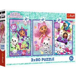 Puzzle 3x80 - Bunte Tage von Gabby Trefl 34882