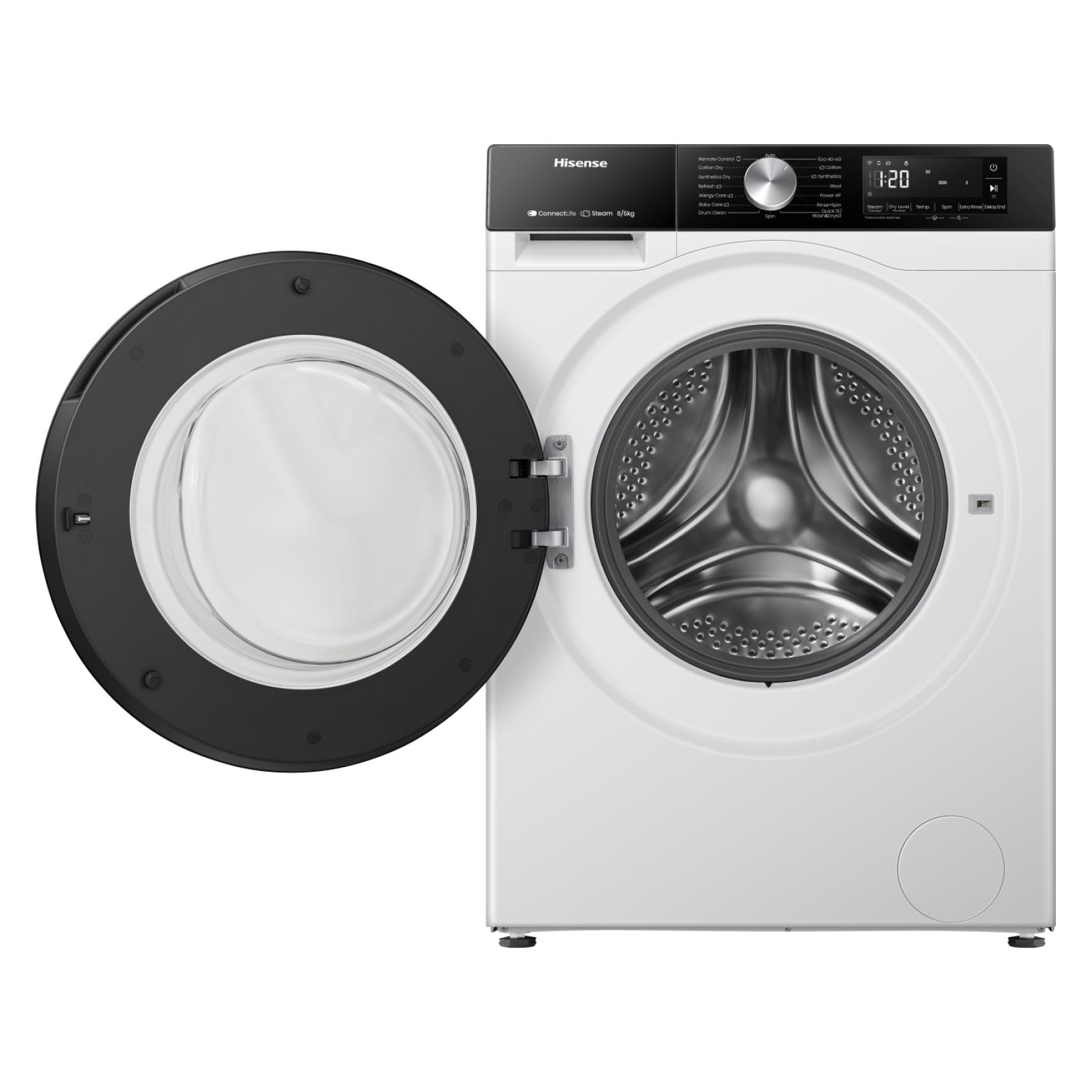 Hisense WD3S8043BW3 Freistehender Waschtrockner 8Kg (20013537)