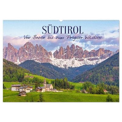 Südtirol – Von Bozen bis zum Pragser Wildsee (Wandkalender 2027 DIN A2 quer), CALVENDO Monatskalender