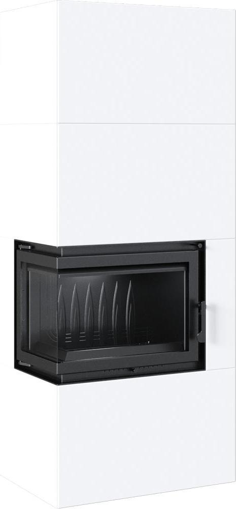 Kamineinsatz Simple Box 8 kW Ø 200 Bianco