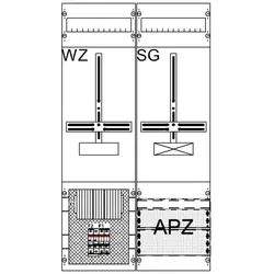 Striebel & John WF26MK81 6RE 2FB, Komplettfeld nach FNN, mit Dreipunkt-Befestigung 2CPX056145R9999