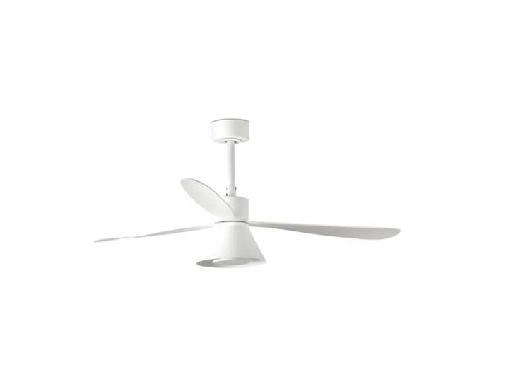 Faro Amelia Großer, kegelförmiger, weißer Deckenventilator mit LED, 6 Geschwindigkeiten