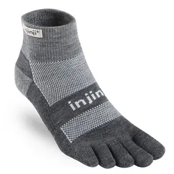 Injinji Unisex Outdoor Midweight Mini-Crew Wool grau