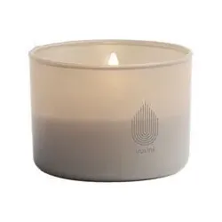 Uyuni LED Glas Stumpenkerze 8,2 x 6cm sandstone
