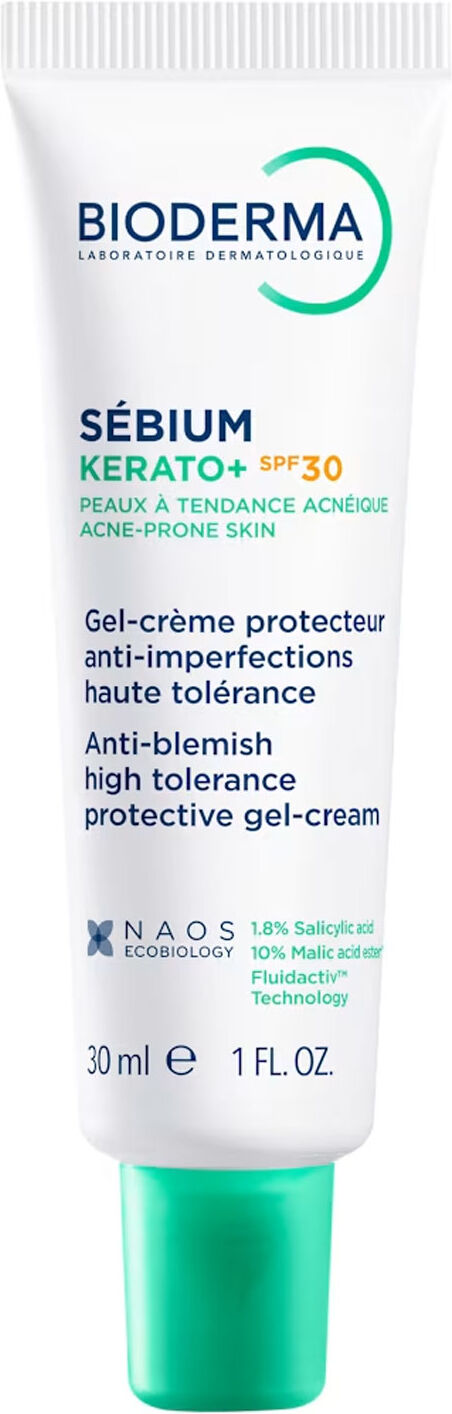 BIODERMA Sebium Kerato+ Anti-Blemish High Tolerance Protective Gel-Cream SPF30 30ml
