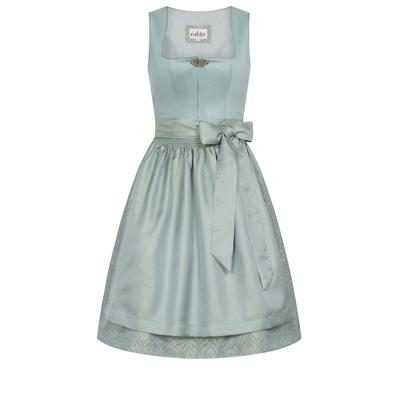 Dirndl NÜBLER "Dirndl Mini Gerlinde", Damen, Gr. 40, EURO, blau, Obermaterial: 100% Polyester PES., Kleider
