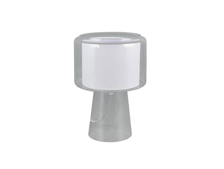 Lampe design en verre transparent