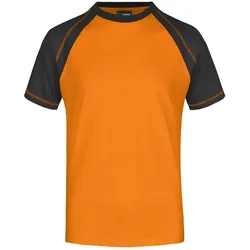 Raglan T-Shirt "JN010" - S - orange/black