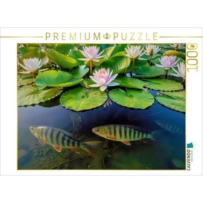 CALVENDO Puzzle Im Tanz der Seerosen. | 1000 Teile Lege-Größe 64 × 48 cm Foto-Puzzle für glückliche Stunden