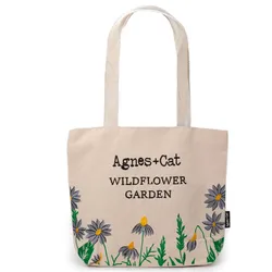 Agnes + Cat Wildflower Garden Tote Bag - Purple Flowers