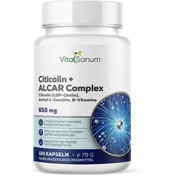 VitaSanum® Citicolin + ALCAR Complex – 2 Kapseln Tagesportion