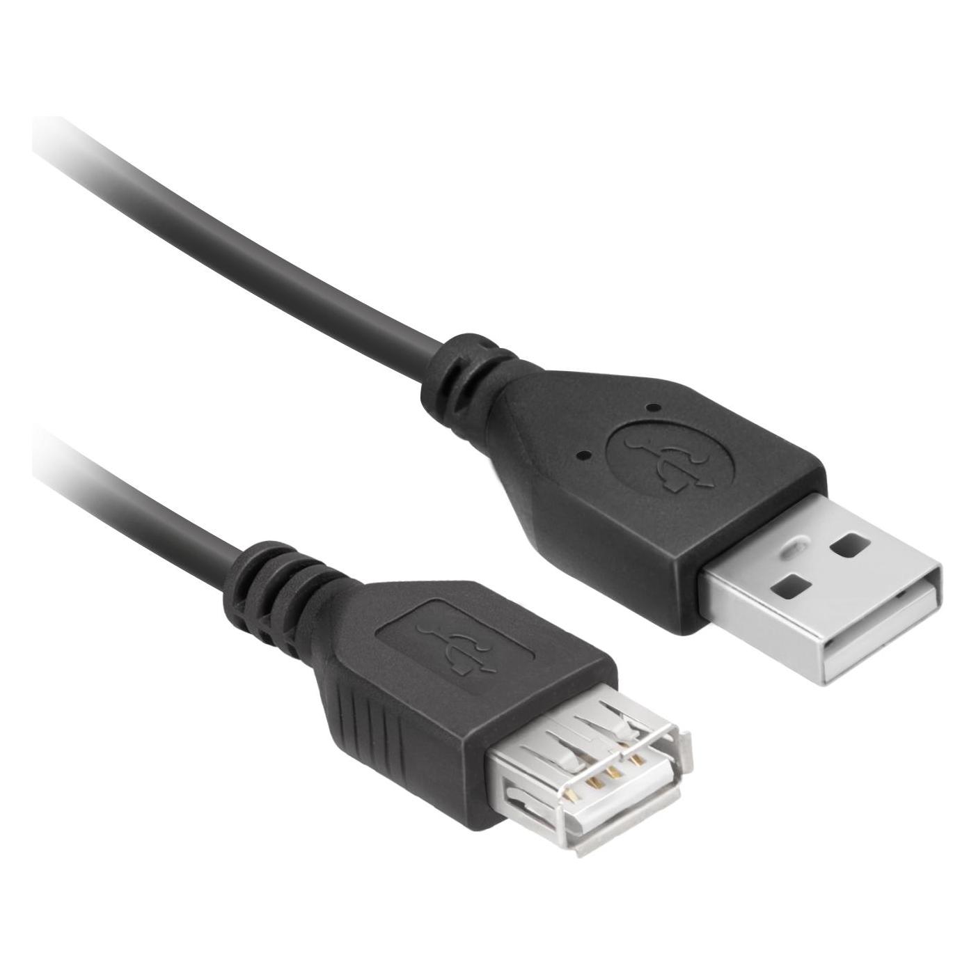 Ekon Type A Male - Female USB 2.0 Extension Cable (1.80 m, USB 2.0) (ECITUSB18MFK)