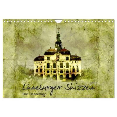 Lüneburger Skizzen (Wandkalender 2026 DIN A4 quer), CALVENDO Monatskalender