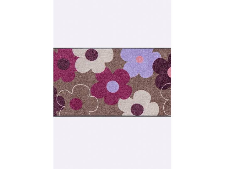 Fußmatte HEINE Fußmatte Fußmatte 1 , bunt (taupe, beere, gemustert), B:50cm Ø:0cm, Teppiche, Fußmatte