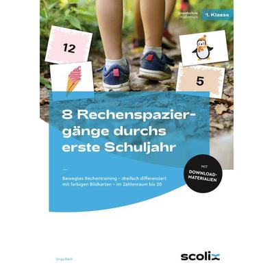 8 Rechenspaziergänge durchs erste Schuljahr, Set von Singa Bach, Scolix in der AAP Lehrerwelt GmbH, 978-3-403-10838-2