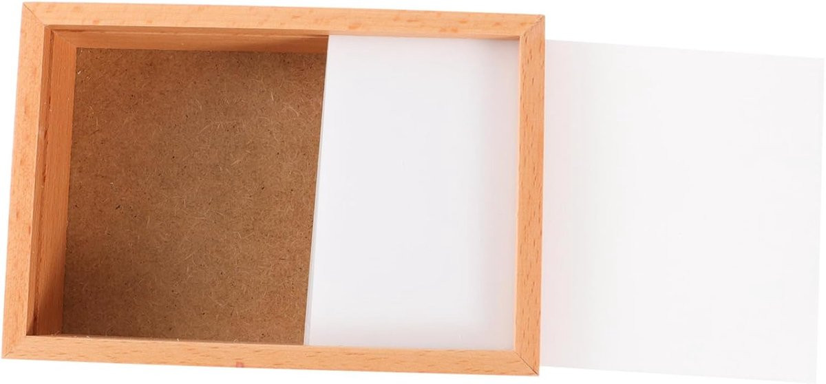 Houten Fotolijst Spaarpot met Dubbele Functie - Houtkleur - 15 cm