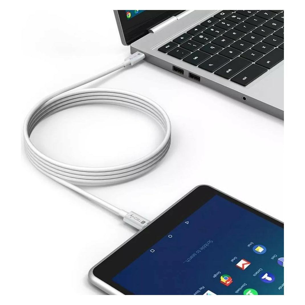 Techly USB 4.0 Kabel 20G 240W 2m (2 m, USB 4, 240 W) (ICOC-MU4-20G240W2)