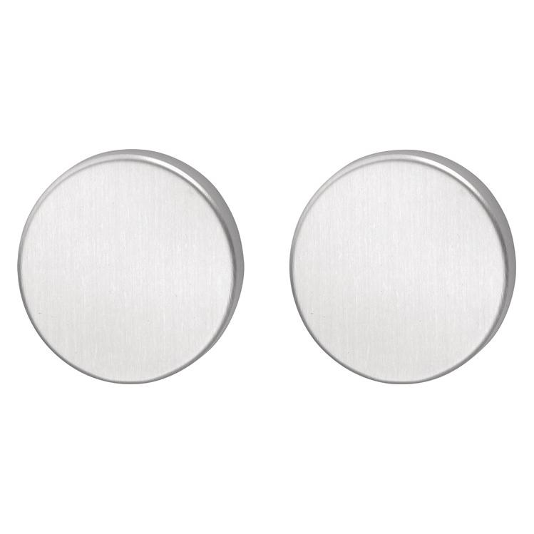 EDI Schlüsselrosetten-Paar 058 Edelstahl F00 Schildstärke 8 mm Blind rund (Türgriff) (1058/0000/00)