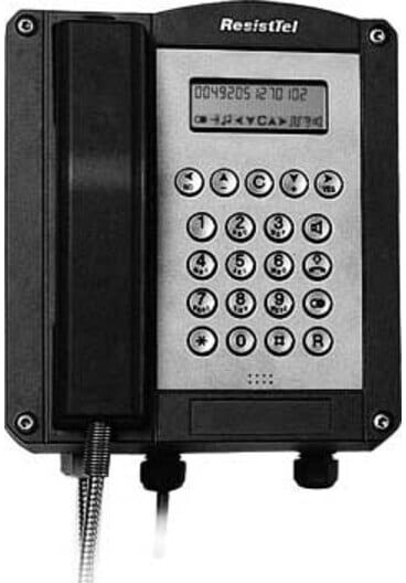 Eaton Electric wetterfestes Telefon ResistTel #11264301 schwarz ; fhf)